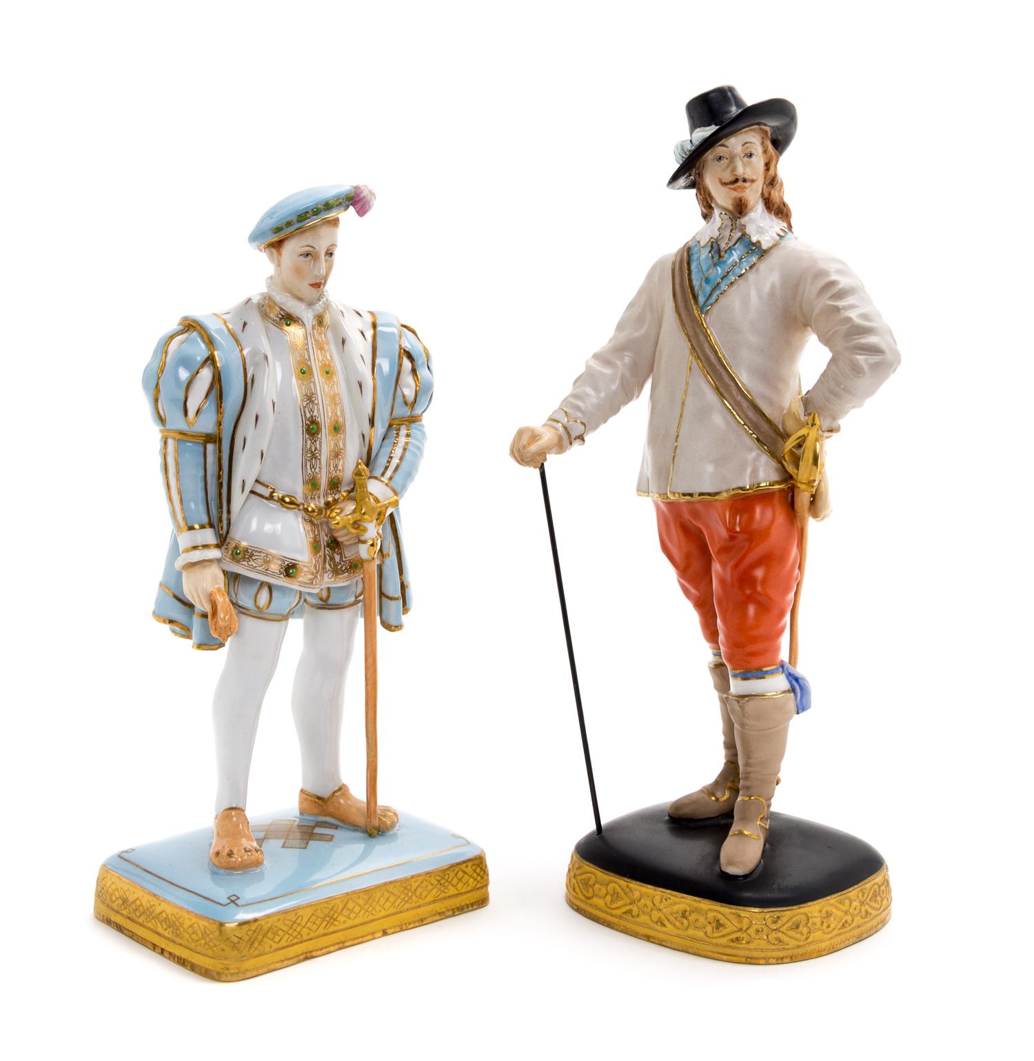 Two Royal Worcester Porcelain Figures Height of taller 10 inches. — FIRST QUARTER 20TH CENTURY