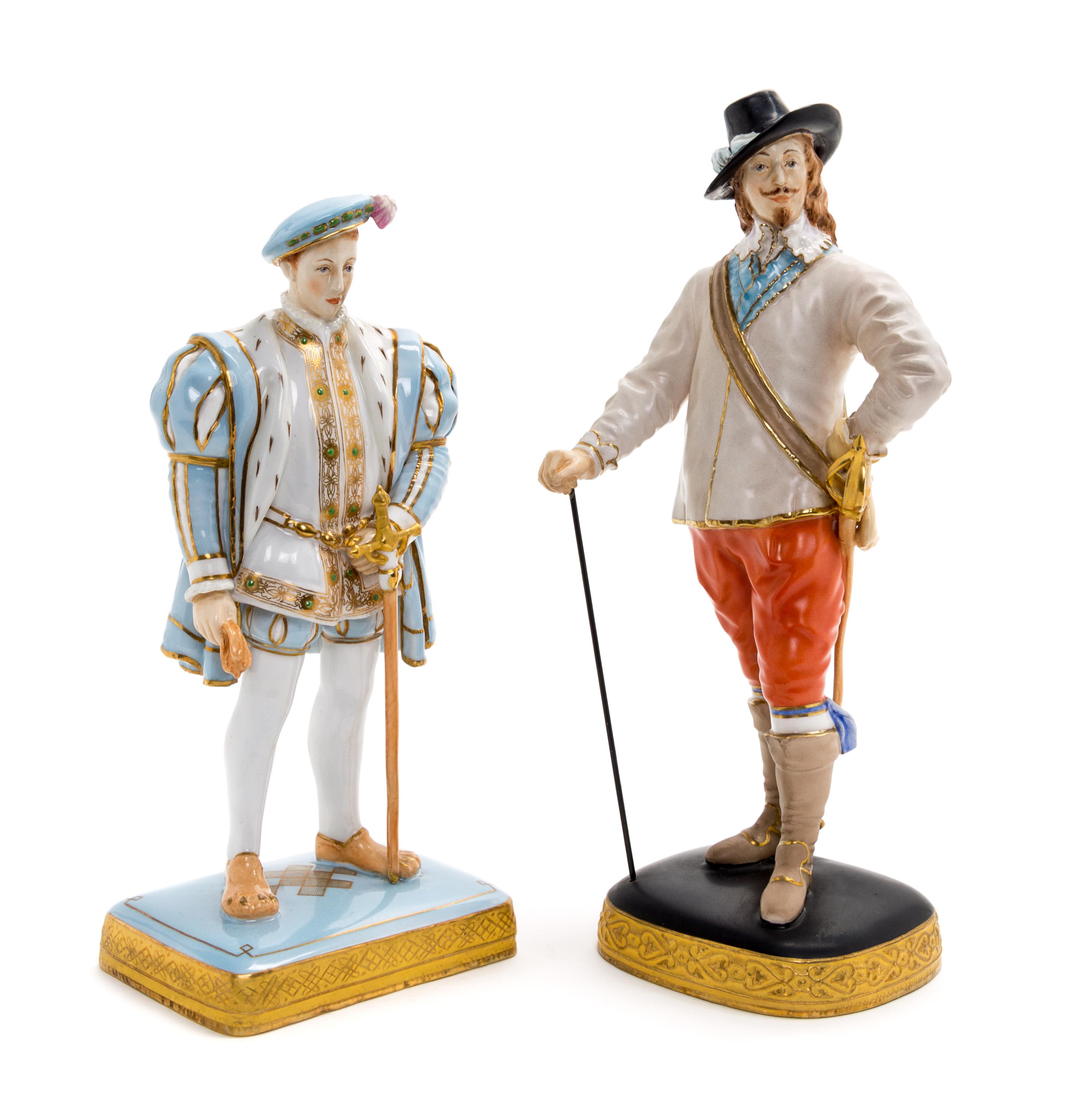 Two Royal Worcester Porcelain Figures Height of taller 10 inches. — FIRST QUARTER 20TH CENTURY