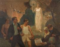 Triad of Life: Highlighting Labor, Business, Athletics and Education , 1926