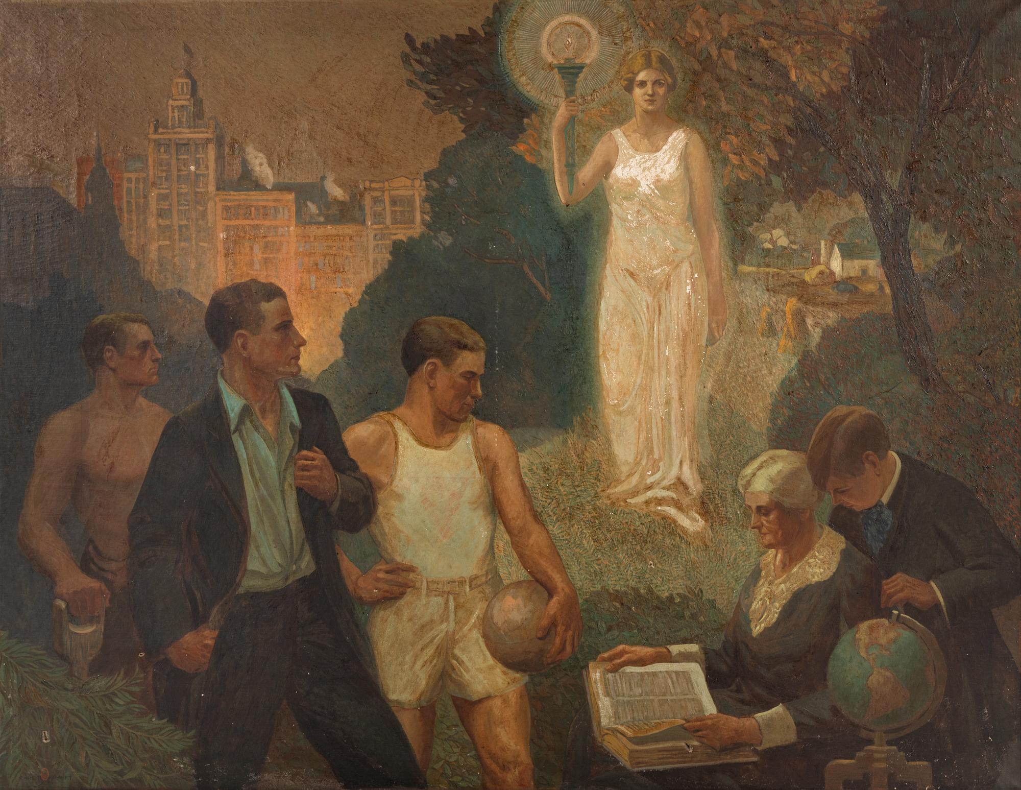 Triad of Life: Highlighting Labor, Business, Athletics and Education , 1926