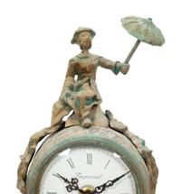 An Italian Imperial Bronze Elephant Clock with Rider