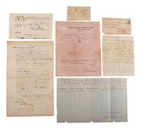 [CIVIL WAR]. A group of letters and Confederate documents related to the state of South Carolina.