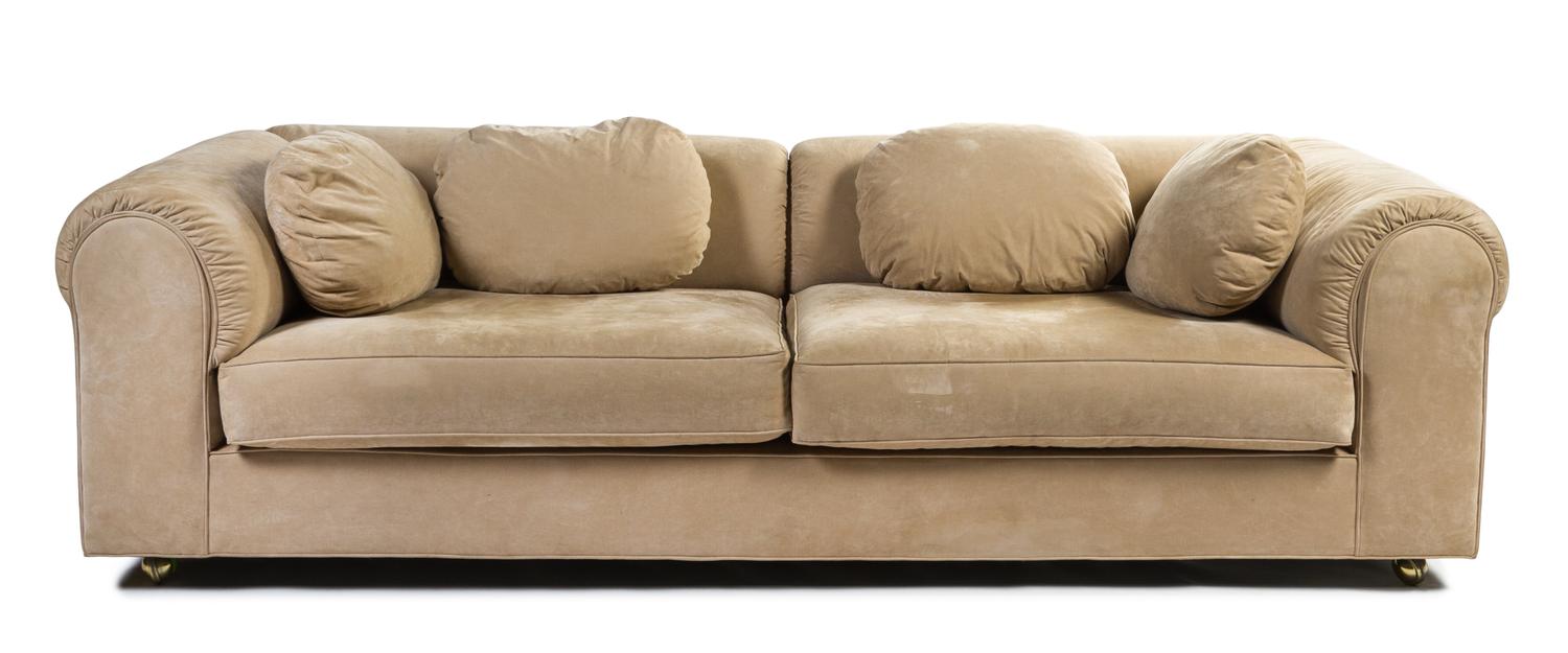 A Dunbar Upholstered Sofa Width 94 inches.