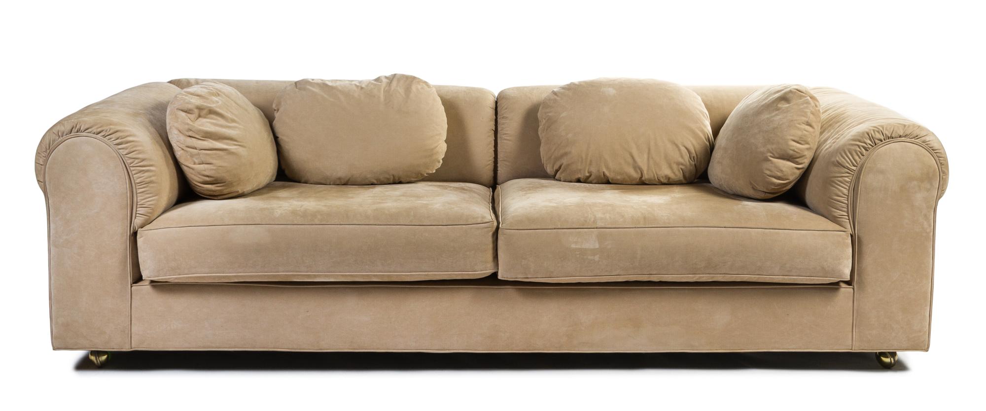A Dunbar Upholstered Sofa Width 94 inches.