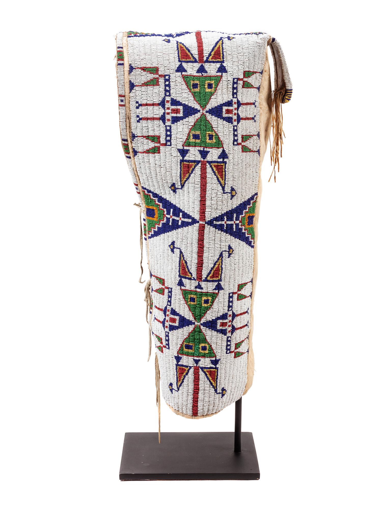 Sioux Beaded Hide Cradle