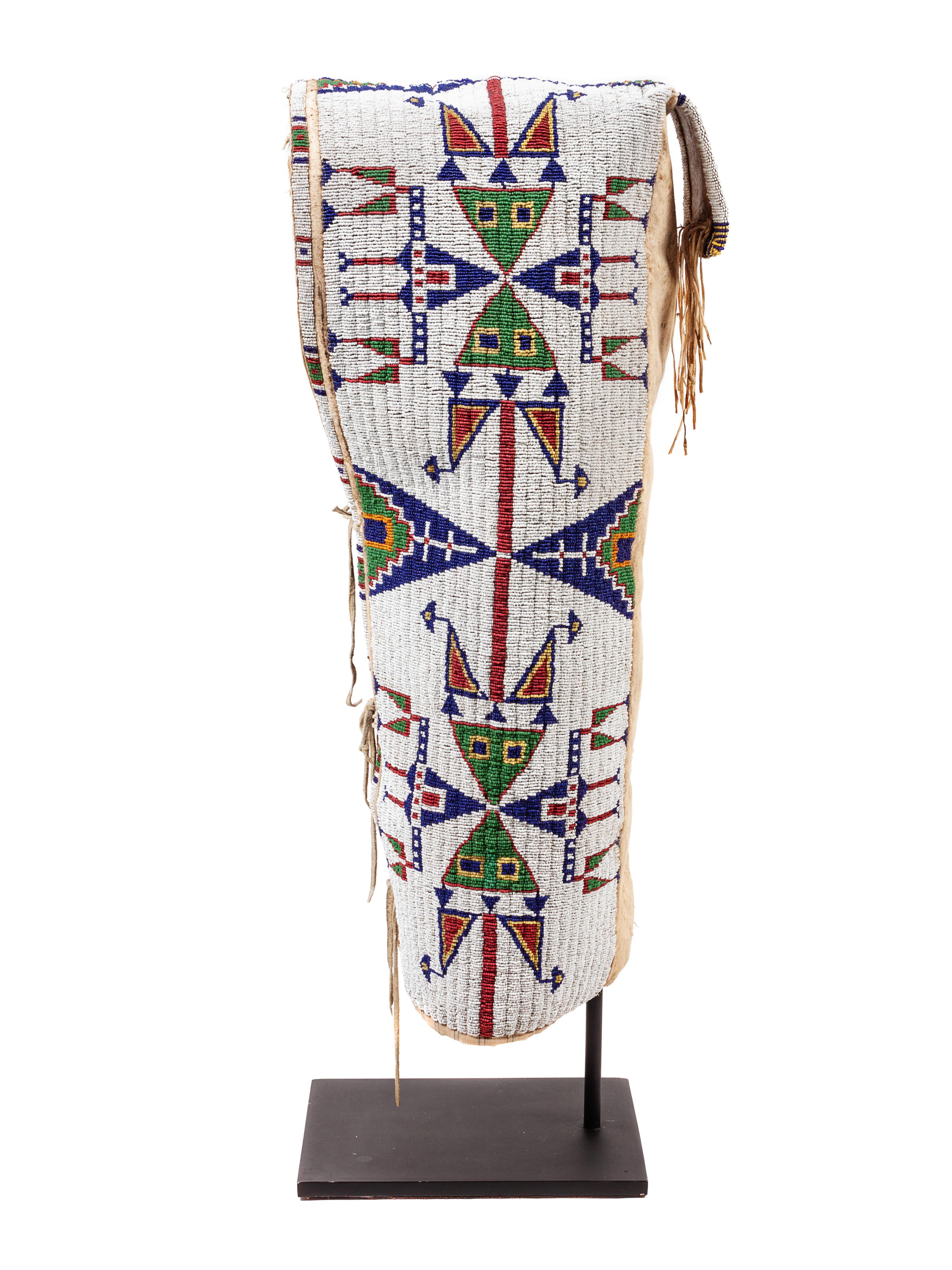 Sioux Beaded Hide Cradle