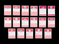 A Group of 71 1986 Fleer Basketball Cards and Stickers (Including Julius Erving, Patrick Ewing, Magic Johnson and Hakeem Olajuwon)