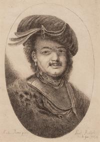 A pair of engraved portraits (by Giovanni Benedetto Castiglione and an unknown artist)