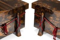 A Pair of Japanese Export Lacquer Lift-Top Chests