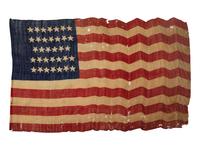 [FLAGS]. 34-star American flag. Ca 1861-1863.