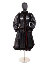 Yves Saint Laurent Haute Couture Leather Coat with Fur Trim, Fall 1976