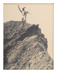 [NATIVE AMERICANS]. REED, Roland (1864-1934), photographer. The Prayer to the Sun, Piegan . 1912.