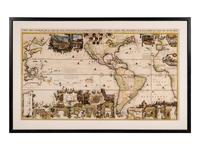 CHATELAIN, Henri Abraham (1684-1743). Carte Tres Curieuse de la Mer du Sud. Contenant des Remarques Nouvelles et Tres Utiles non Seulement sur les Ports et Iles de Cette Mer . Amsterdam, 1719.
