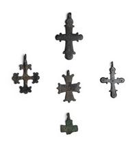 Five Byzantine Bronze Crosses
