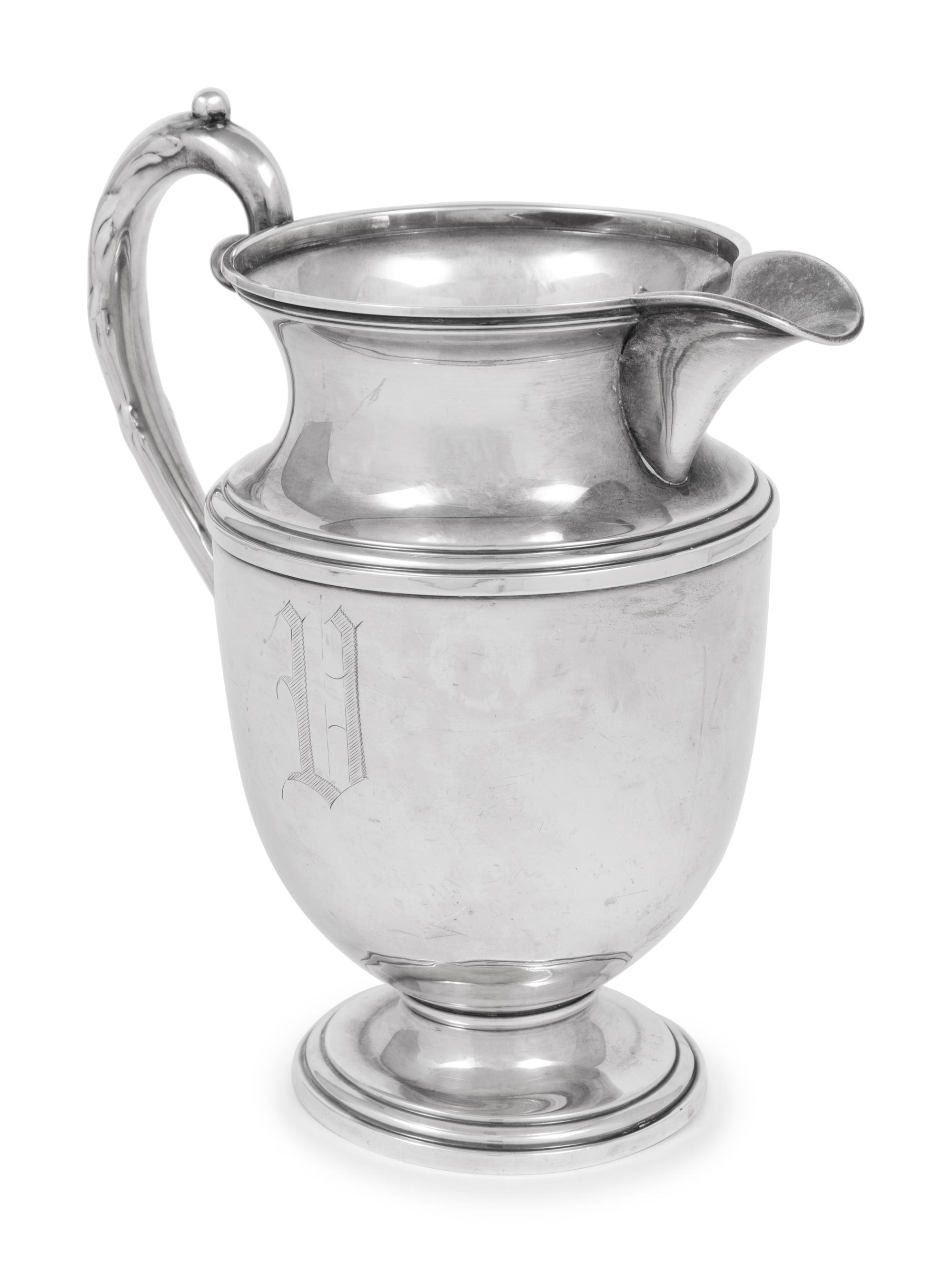 An American Silver Water Pitcher