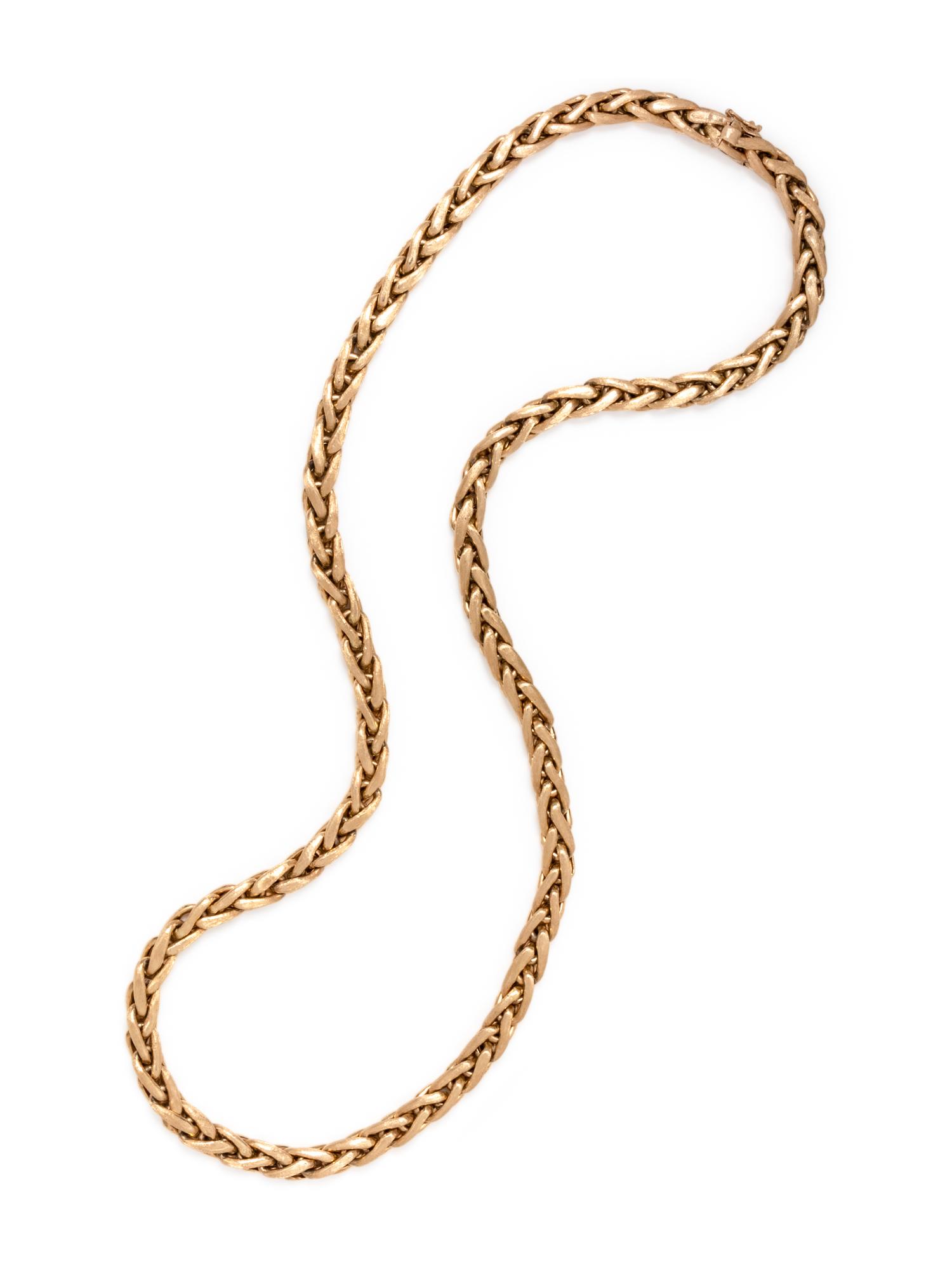 YELLOW GOLD LONGCHAIN NECKLACE