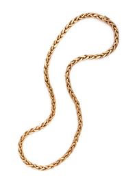 YELLOW GOLD LONGCHAIN NECKLACE