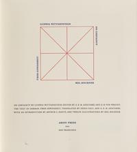[FINE PRESS - ARION PRESS]. WITTGENSTEIN, Ludwig (1889-1951). On Certainty . San Francisco: Arion Press, 1991.