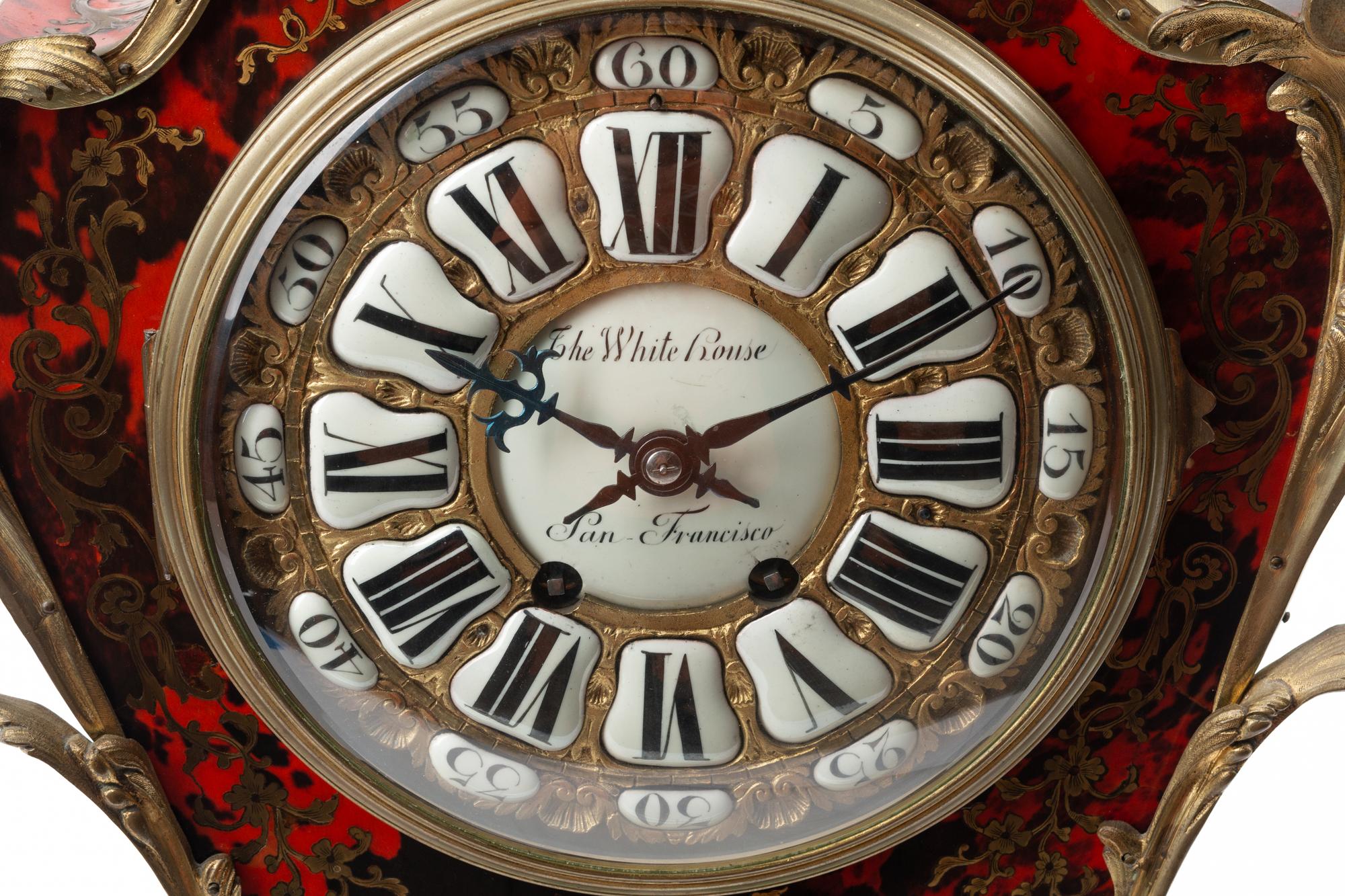 A Napoleon III Gilt Bronze Mounted Boulle Marquetry Bracket Clock