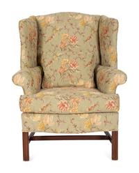 Pair of George III Style Wingback Armchairs