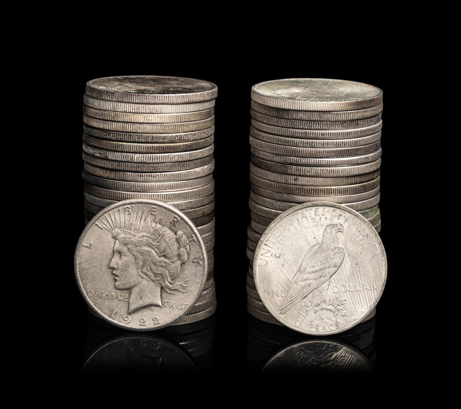 Fifty Peace $1 Coins