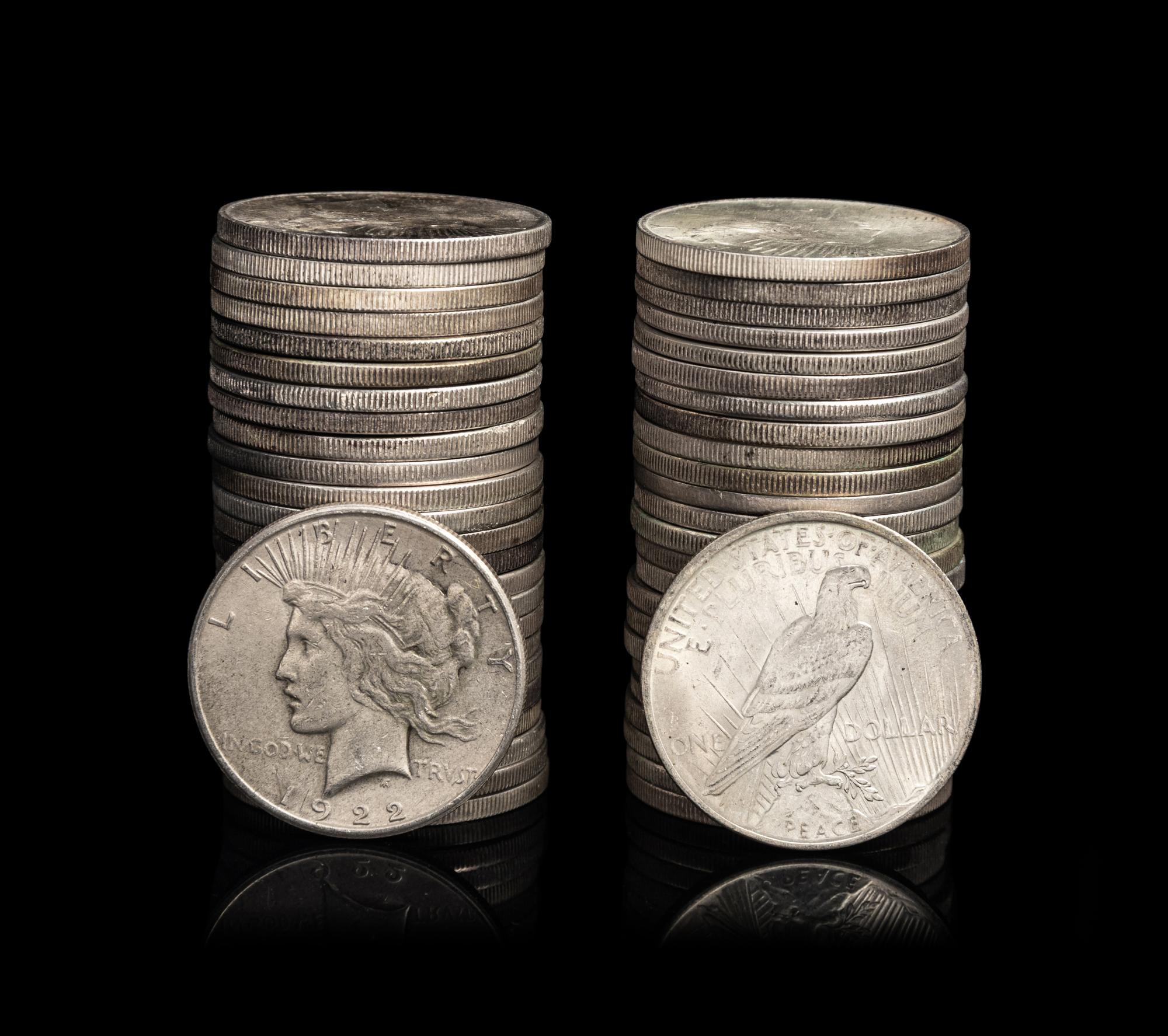 Fifty Peace $1 Coins