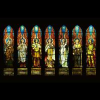 TIFFANY STUDIOS Angels Representing Seven Churches, A Rare Set of Seven Windows, 1902