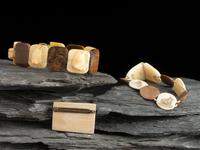 Inuit Carved Watch Bands and PIn