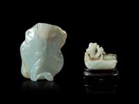 Two Carved Jade Articles