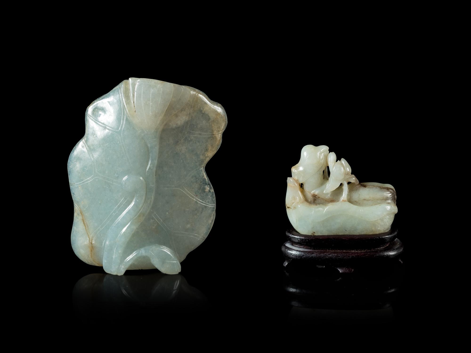 Two Carved Jade Articles