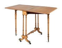A Victorian Bird's Eye Maple Sutherland Table