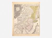 [Maps & Atlases] Lotter, Tob(ias). Conr(ad).: Pensylvania Nova Jersey et Nova York cum Regionibus ad Fluvium Delaware in America Sitis...