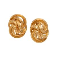 TIFFANY & CO., YELLOW GOLD KNOT EARCLIPS