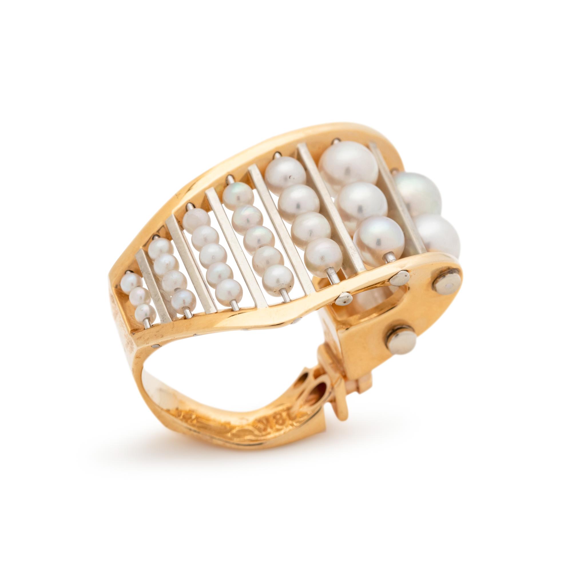 CULTURED PEARL AND DIAMOND RING