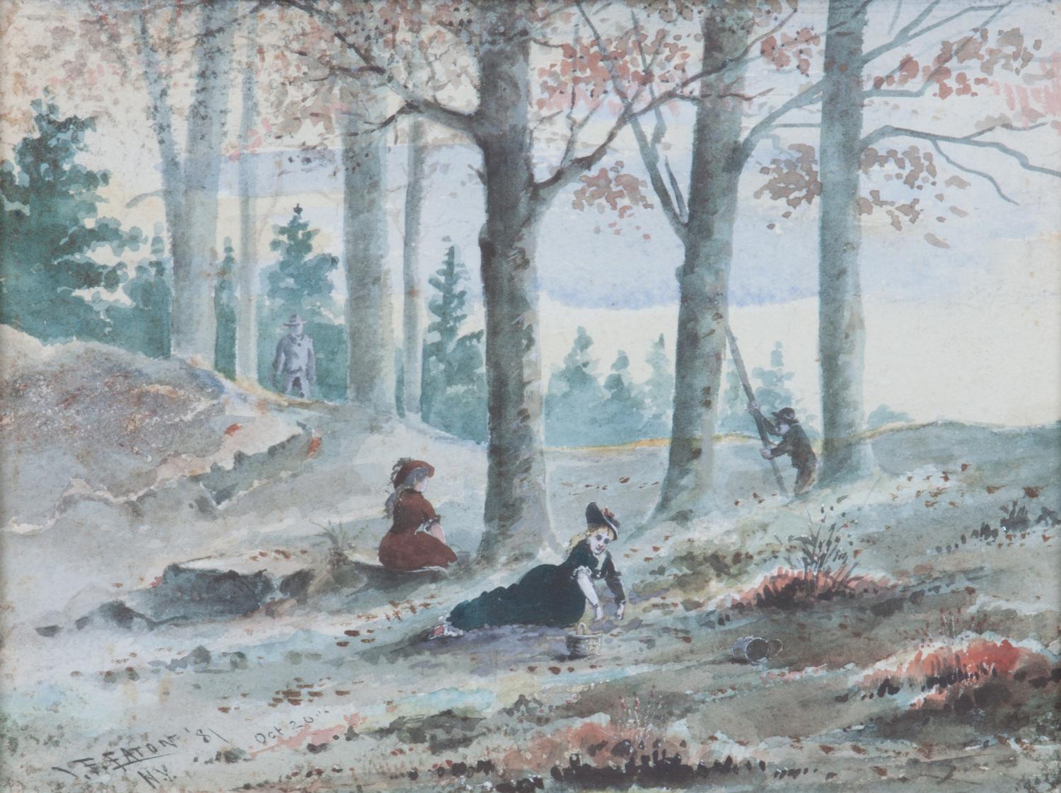 Isaac F. Eaton, (19th century), Berry Picking, New York, 1881