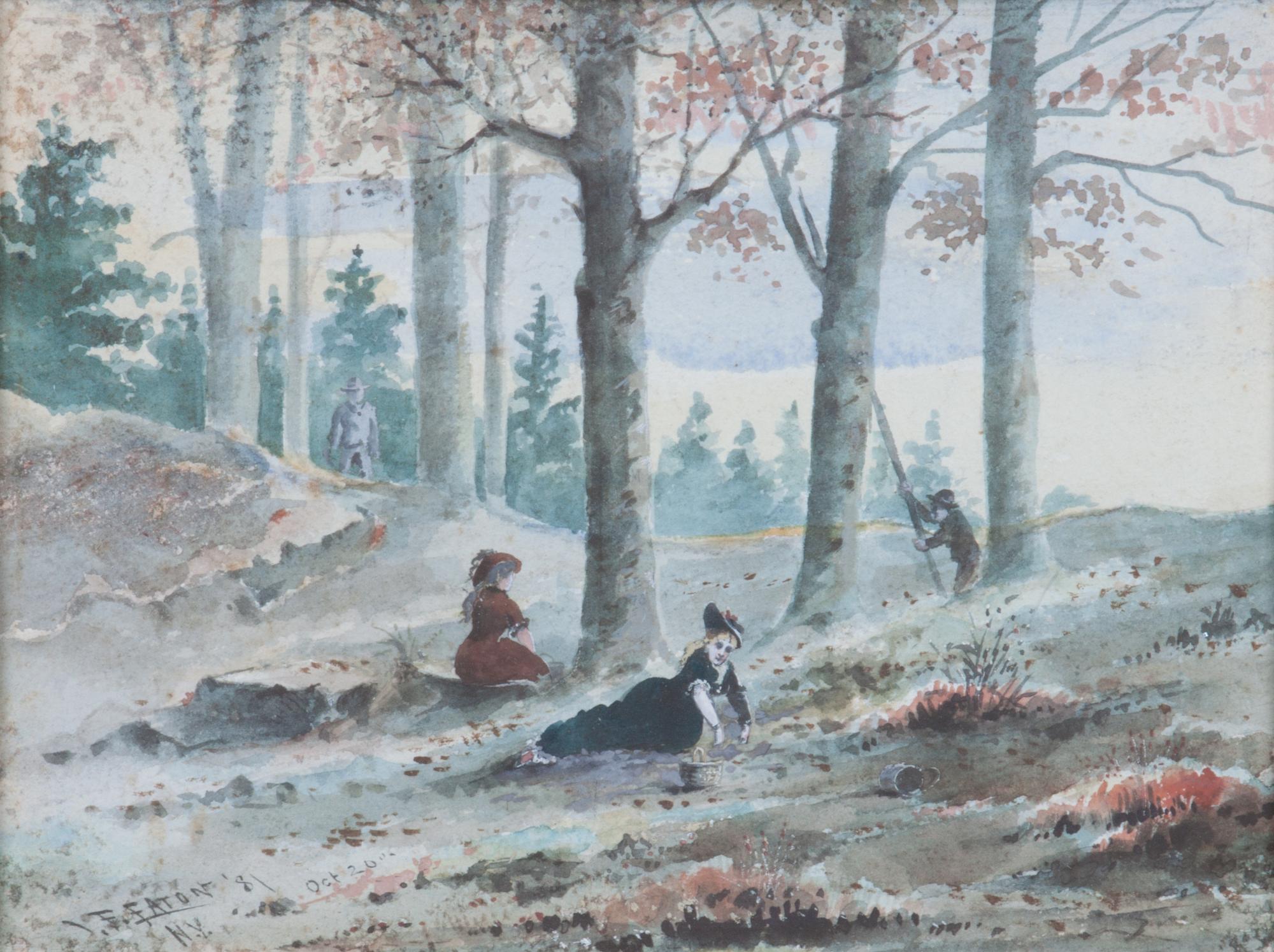 Isaac F. Eaton, (19th century), Berry Picking, New York, 1881