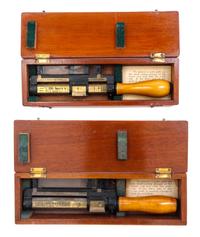A Pair of English Brass and Wood Rangefinders Length 10 1/4 inches. — E.R. WATTS & SON, LONDON, LATE 19TH/EARLY 20TH CENTURY