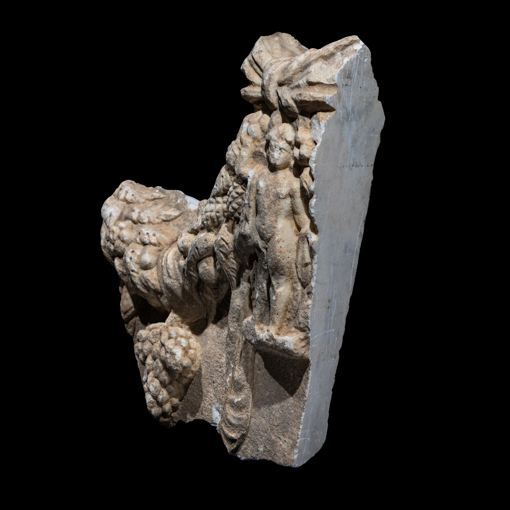 A Roman Marble Relief Fragment