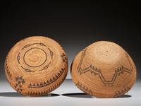 Maidu and Yokut Bottleneck Baskets