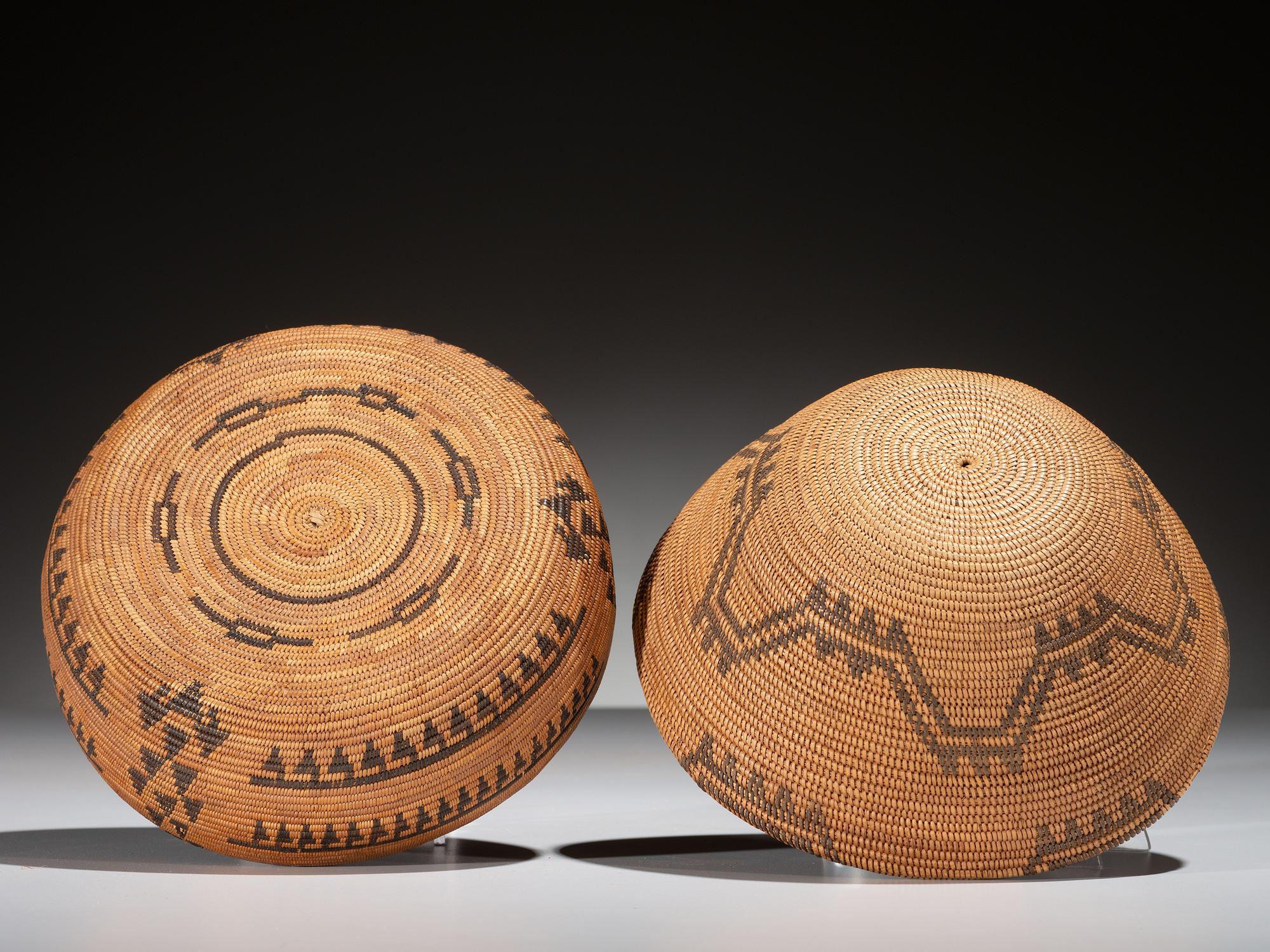 Maidu and Yokut Bottleneck Baskets
