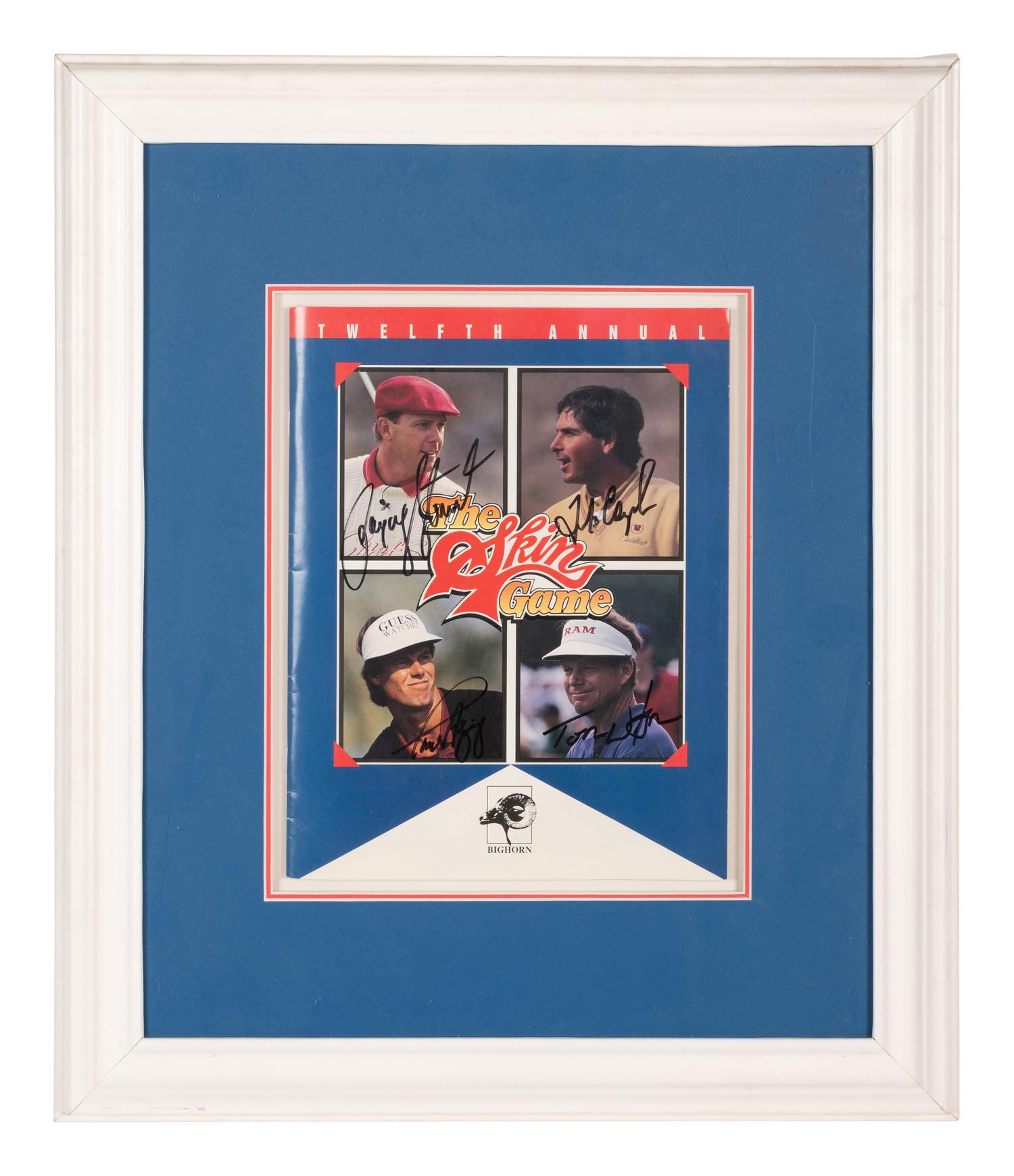 A Multi-Signed Autograph Skins Game Golf Program Including Payne Stewart (Beckett Authentication Services Letter BAS Certified)