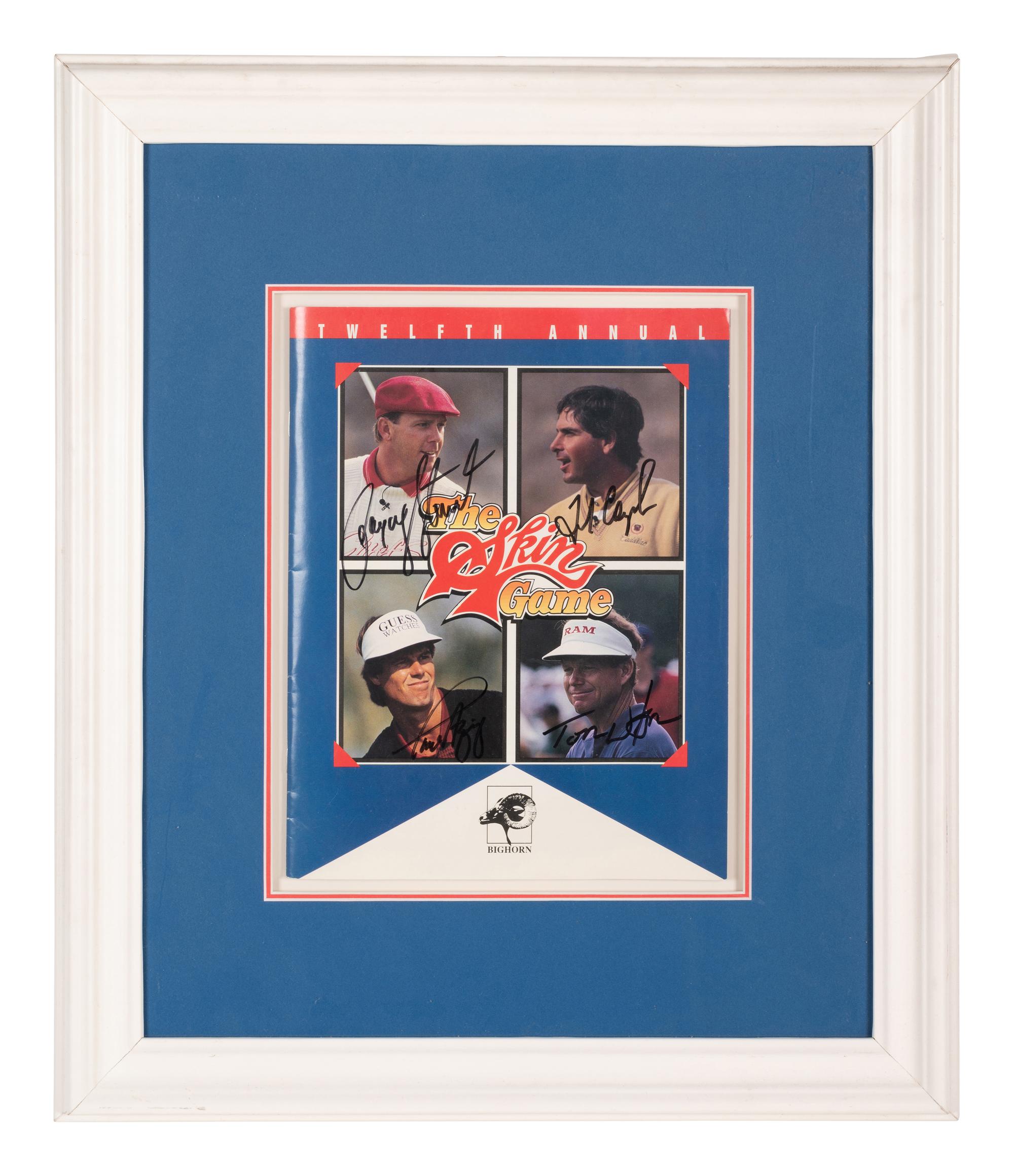 A Multi-Signed Autograph Skins Game Golf Program Including Payne Stewart (Beckett Authentication Services Letter BAS Certified)