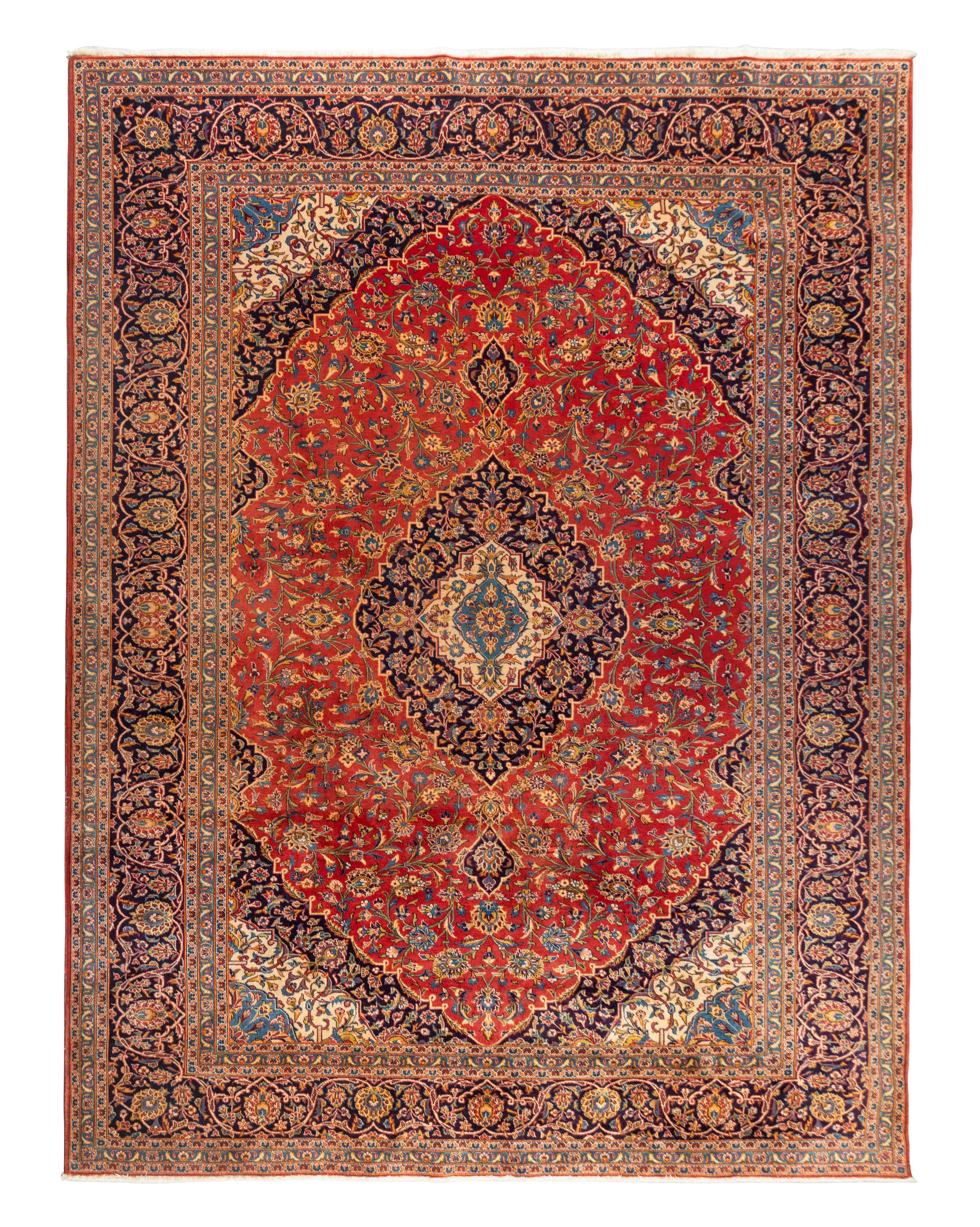 A Kashan Wool Rug
