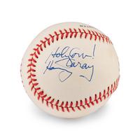 A Harry Caray Single Signed Autograph Baseball