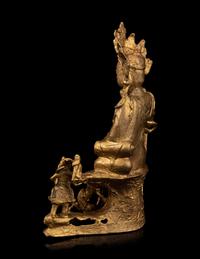 A Gilt Bronze Figure of Guanyin