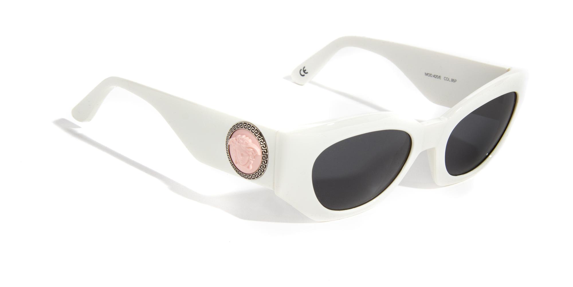 A Pair of Gianni Versace White Sunglasses,