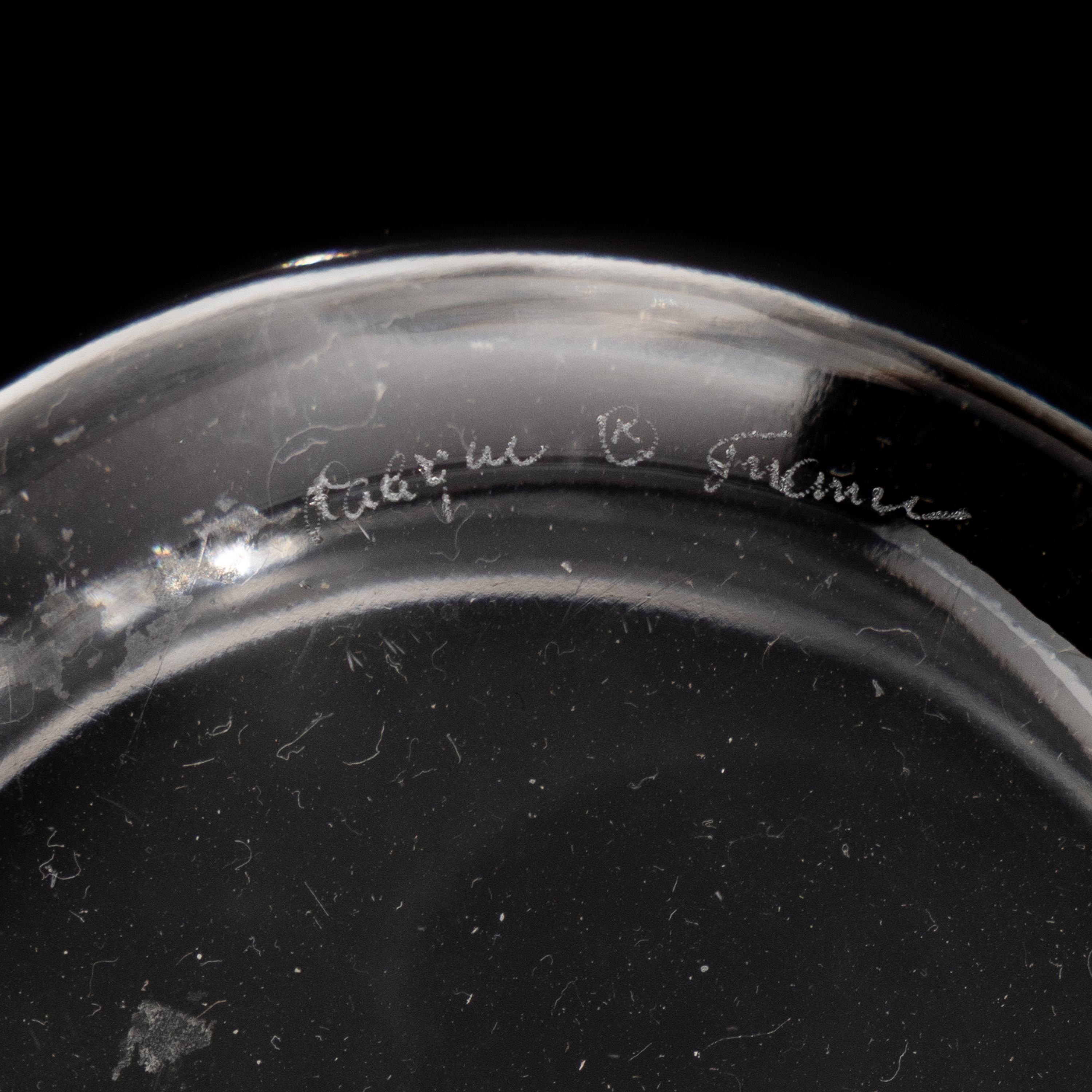 A Pair of Lalique Olga Caviar Bowls