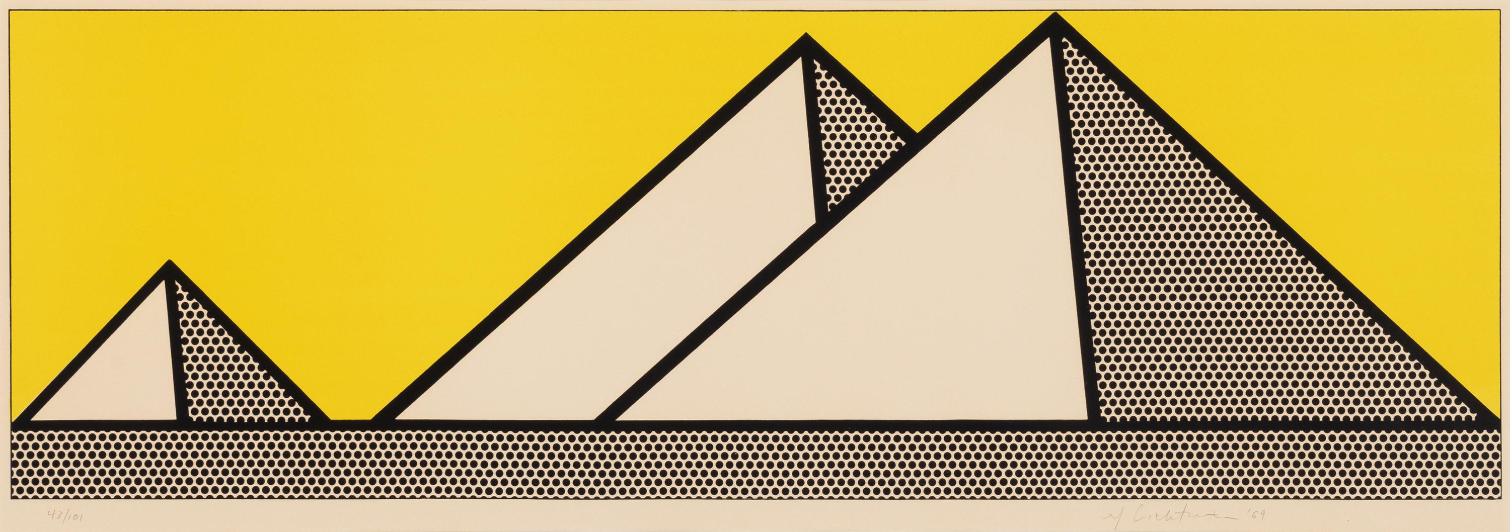 Roy Lichtenstein (American, 1923-1997) — Pyramids, 1969
