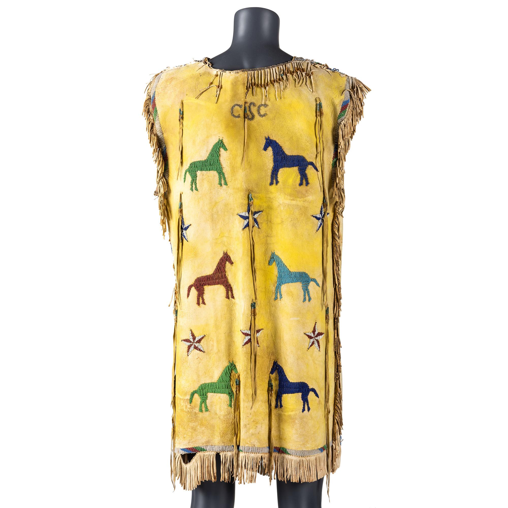 Sioux Beaded Hide Tunic, Pictorial