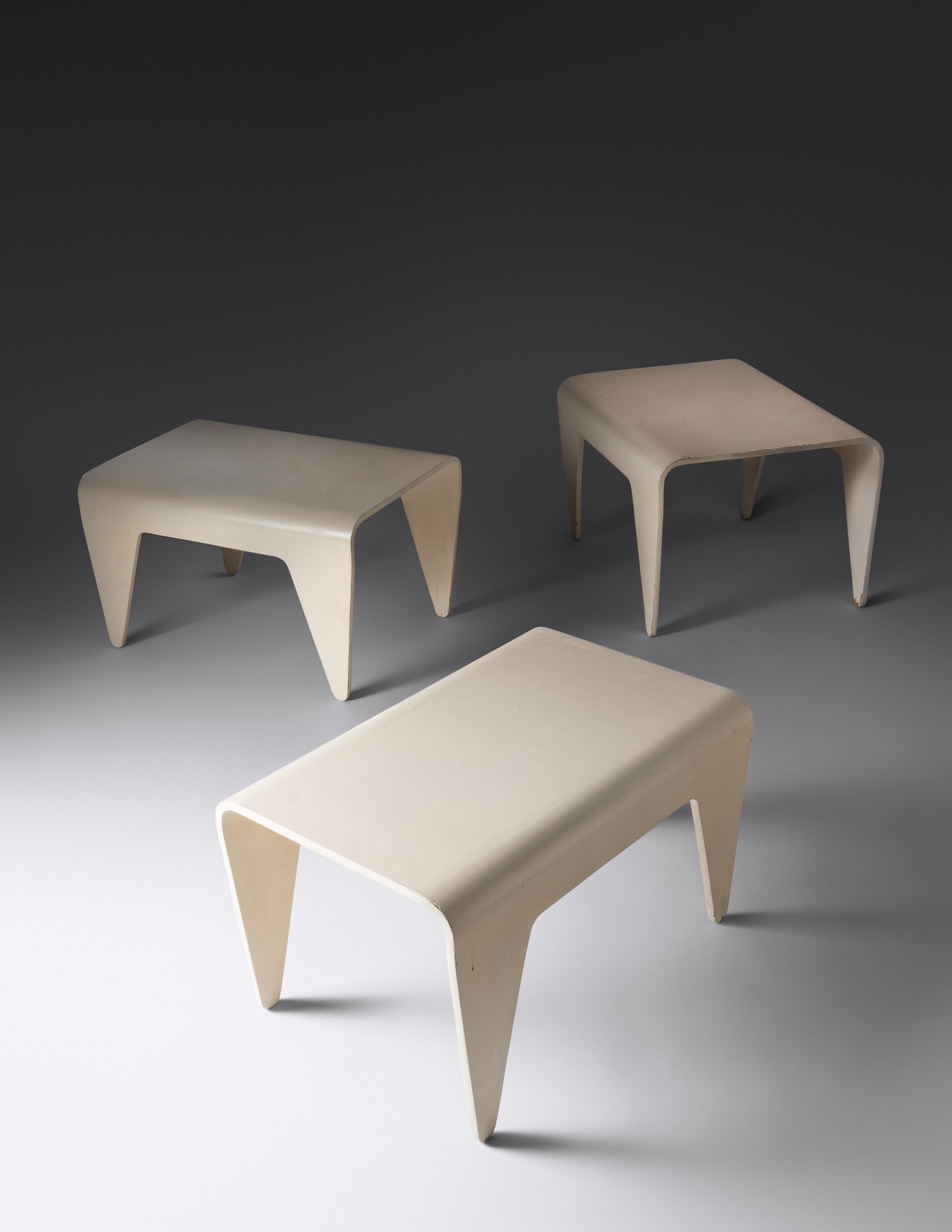 Set of Three Nesting Tables Venesta for Isokon Furniture Company, Estonia/England
